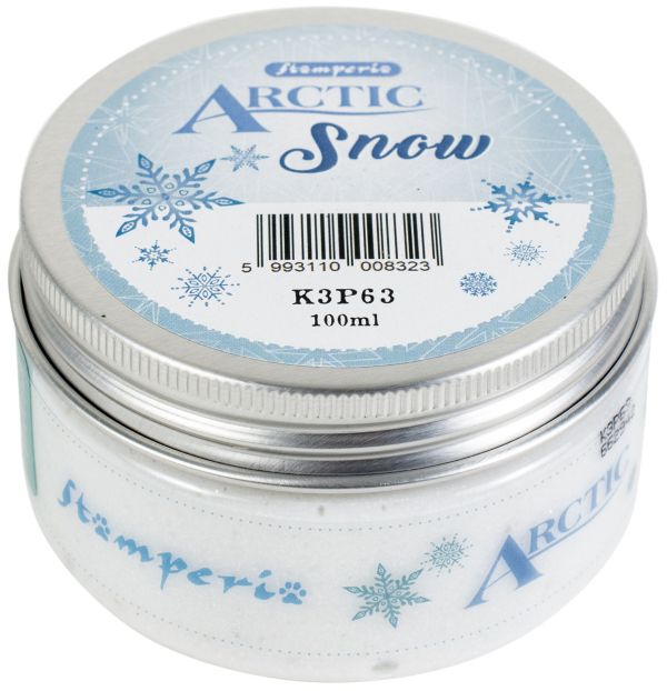 Arctic Snow White paste - Акрилен гел паста Сняг - 100 мл. Бяла глитер