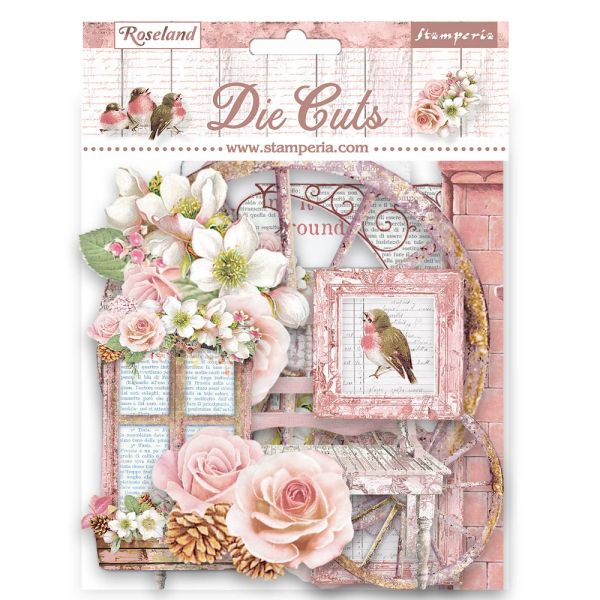 3D Die cuts assorted - Roseland - 3D комплект хартиени елементи - 15 х 15 см.