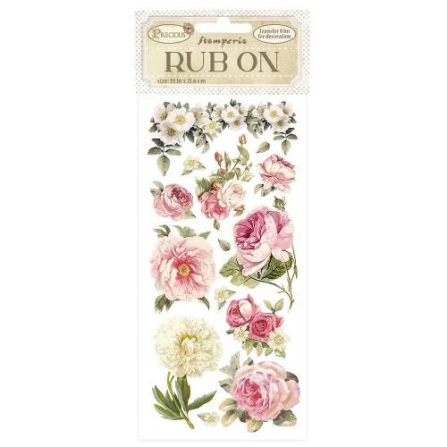 Stamperia, Rub-on cm 10,16x21,6 - Precious peony