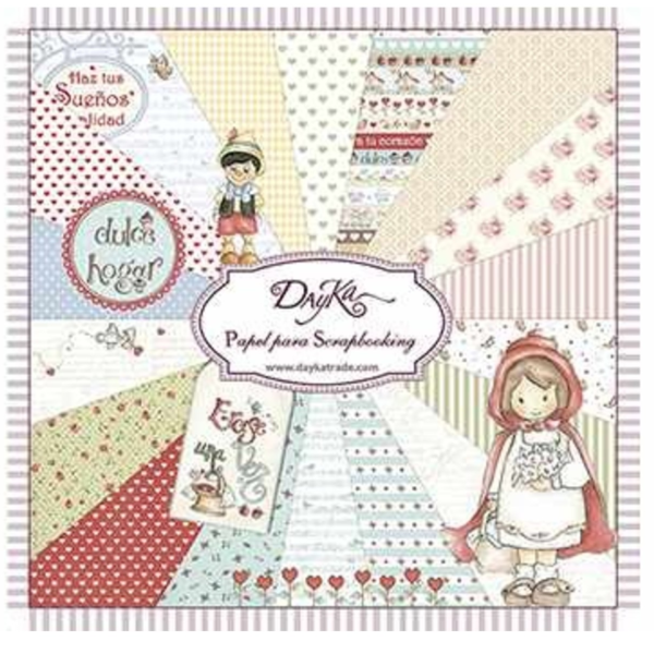 Cuentos 8x8 Inch Paper Pad 24 double sided papers, 24 designs.