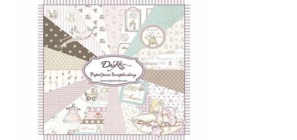 Niña 8x8 Inch Paper Pad 24 double sided papers, 24 designs.