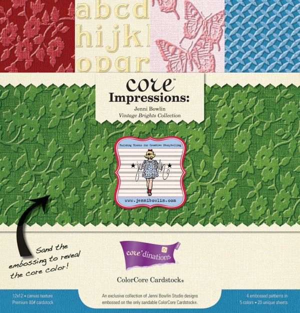 Core'dinations • 30x30cm x20 assorti Vintage brights
