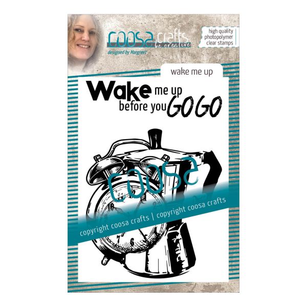 COOSA Crafts • Clear stamp Fusion #11 Wake me up - Дизайн силиконов печат A7
