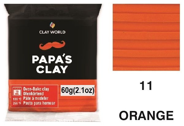 PAPA'S CLAY 60g - Полимерна глина  ORANGE 11
