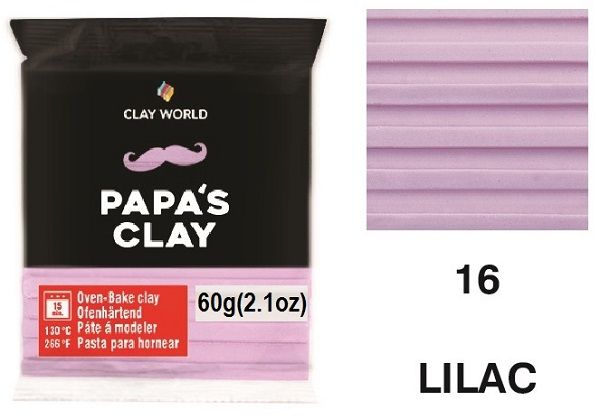 PAPA'S CLAY 60g - Полимерна глина  LILAC 16