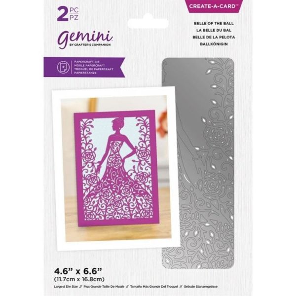 GEMINI, Belle of the Ball Create-a-Card Dies - Щанци за рязане