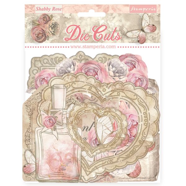 STAMPERIA - 3D Die cuts assorted - SHABBY ROSE