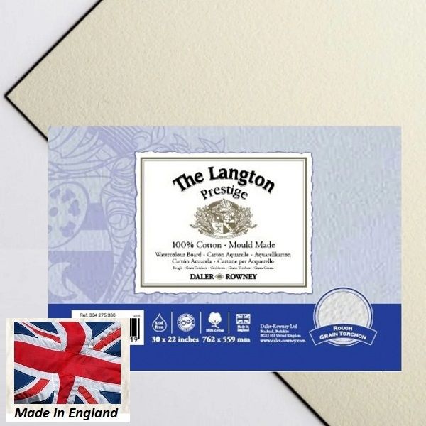 LANGTON WATERCOLOUR COTTON BOARD ROUGH 76 x 56