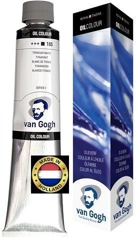 VAN GOGH OIL -  TITANIUM WHITE with saffron oil - 200ml