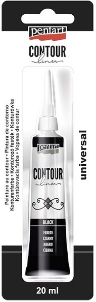 PENTART- Contour liner, Black