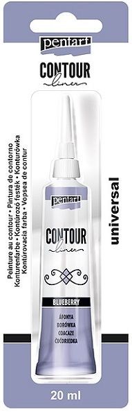 PENTART- Contour liner, Pearl blueberry