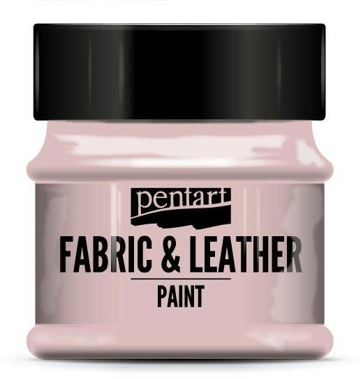 PENTART - FABRIC & LEATHER PAINT, 50 ml. - Rose