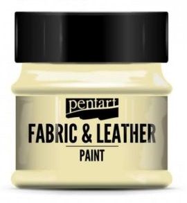 PENTART - FABRIC & LEATHER PAINT, 50 ml. - Ivory