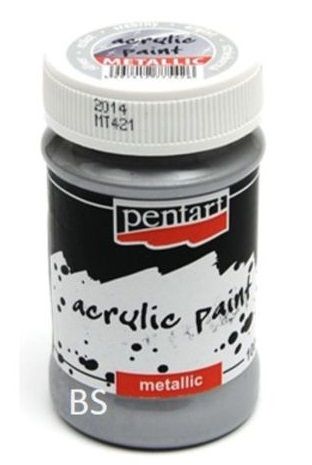 PENTART - acrylic paint - Pearl Silver