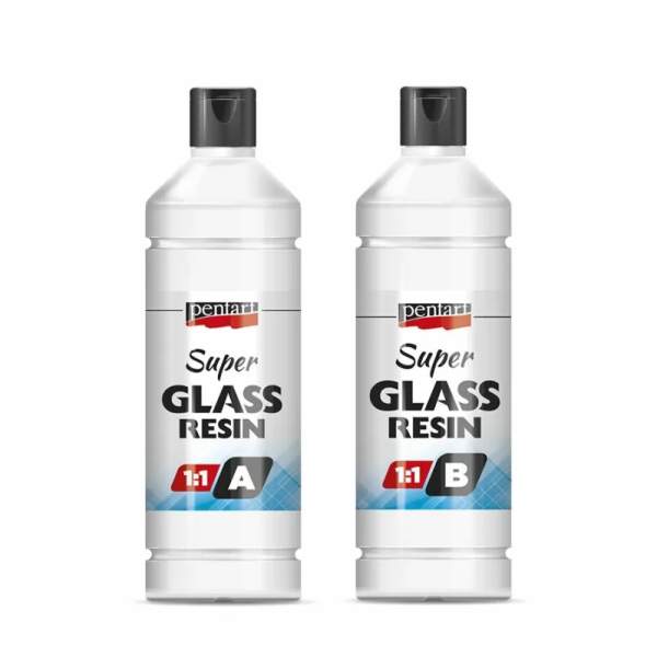 PENTART - SUPER GLASS RESIN SET 2 x 125 ml.