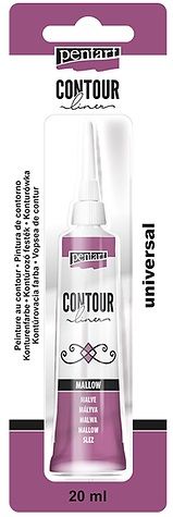 PENTART- Contour liner, Pearl mallow