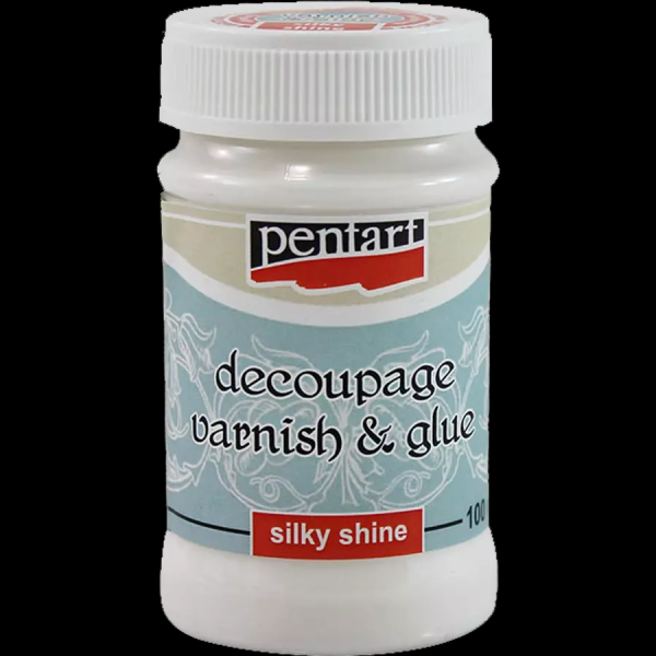 PENTART - DECOUPAGE VARNISH & GLUE - SILKY SHINE, 100 ml.