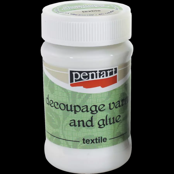 PENTART - DECOUPAGE VARNISH & GLUE FOR TEXTILE, 100 ml.