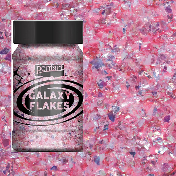 PENTART - Galaxy цветни шлаки, 100ml. - Eris pink