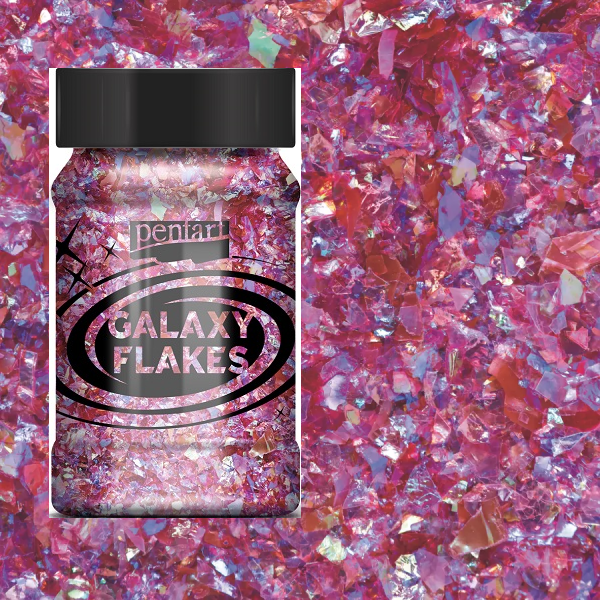 PENTART - GALAXY FLAKES, 15 gr. - Juno rose