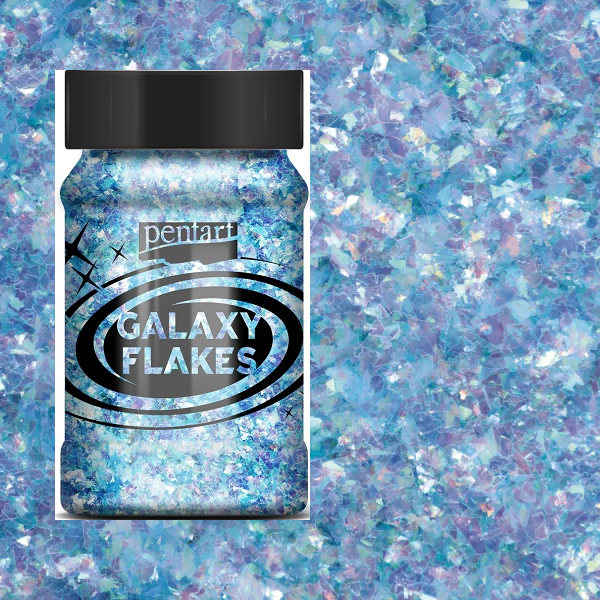 PENTART - Galaxy цветни шлаки, 100ml - Uranus blue