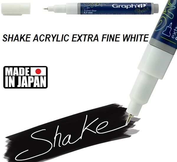 SHAKE ACRYLIC MARKER EF -  Акрилен PERMANENT маркер WHITE / БЯЛ