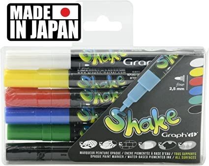 SHAKE ACRYLIC MARKER М SET 6 