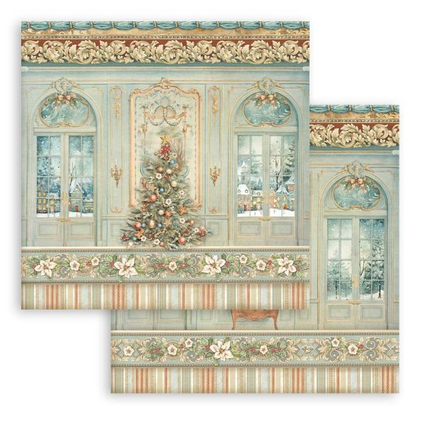 STAMPERIA, The Nutcracker Christmas tree 12x12 Inch Paper Sheets