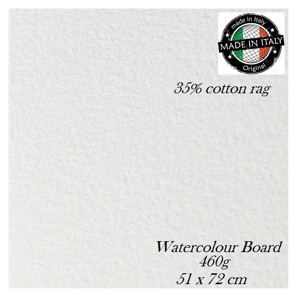 Canaletto WATERCOLOUR  BOARD 460g  - АРТ КАРТОН с памучно съдържание 35% / 51х72cm / 