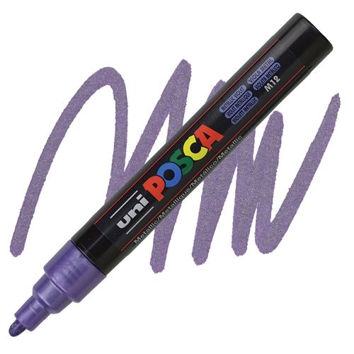 ACRYLIC MARKER POSCA PC-5M MEDIUM METALLIC VIOLET