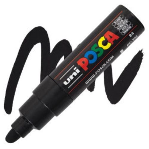 ACRYLIC MARKER POSCA PC-7M  BROAD BULLET # BLACK