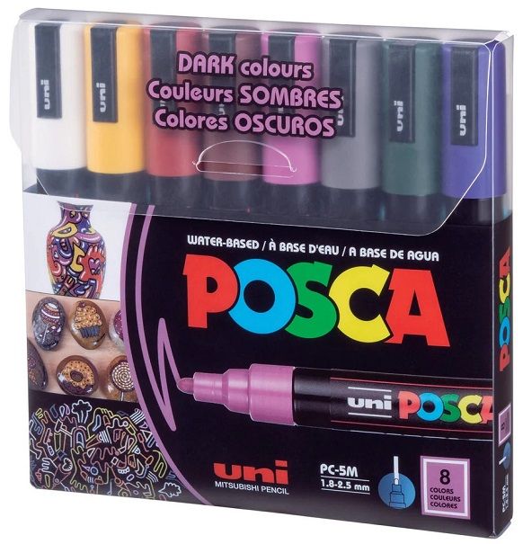 ACRYLIC MARKER POSCA PC-5M MEDIUM LIGHT ORANGE