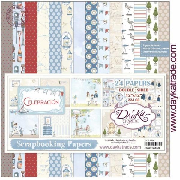 Celebracion Nino 12" x 12" PACK - Дизайнерски блок 30.5 X 30.5 - 24 листа