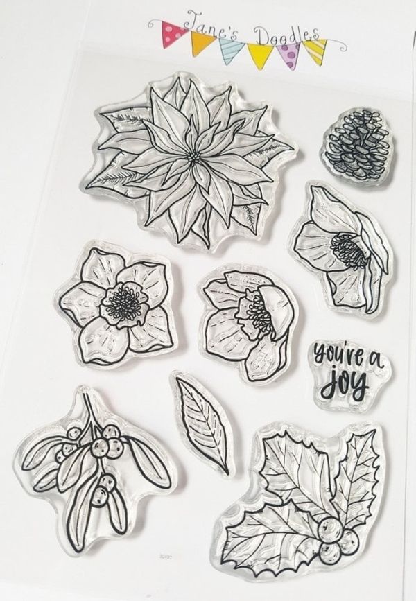 Winter Florals Clear Stamps