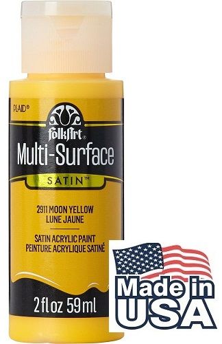 Multi-Surface Satin Acrylic Paints - Moon Yellow