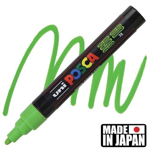 ACRYLIC MARKER POSCA PC-5M MEDIUM APPLE GREEN