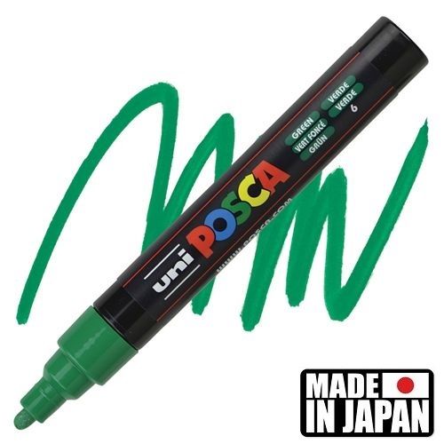 ACRYLIC MARKER POSCA PC-5M MEDIUM GREEN