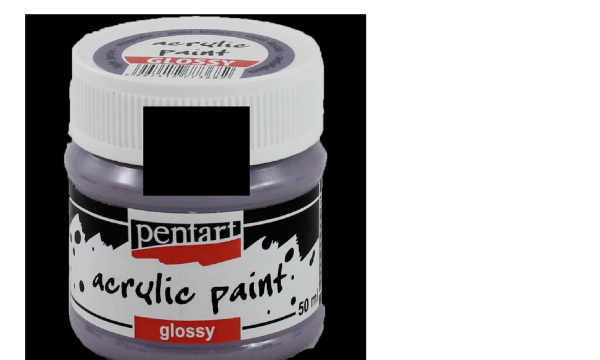 PENTART - GLOSSY ACRYLIC PAINTS - Black, 50 ml.