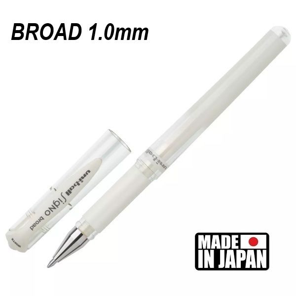 GELL ROLL  UNI SIGNO BROAD - Гел ролер 1.0mm / BROAD WHITE