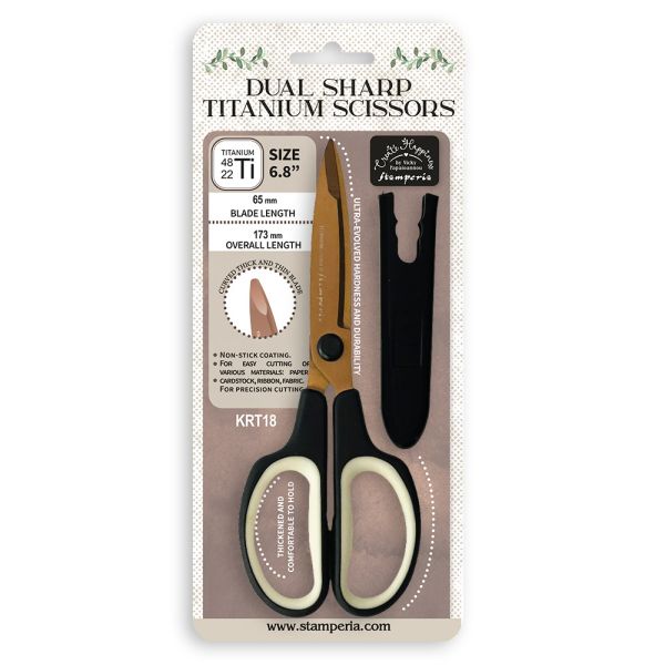 Dual Sharp Titanium scissors 6,8"