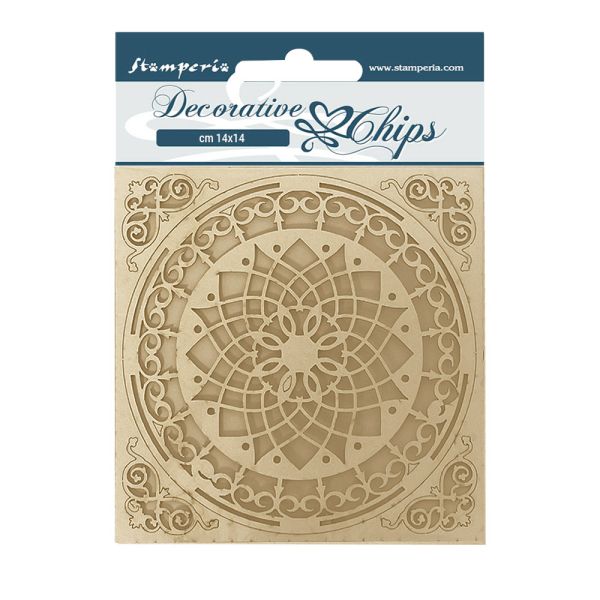 Decorative Chips Casa Granada plate - Чипборд 3D елементи 14 х 14 см.