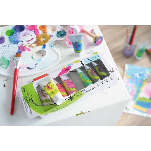 KREUL Kids Art Set of 8 Artists’ Paints for Children -  БОИ 8 цвята в туби за деца