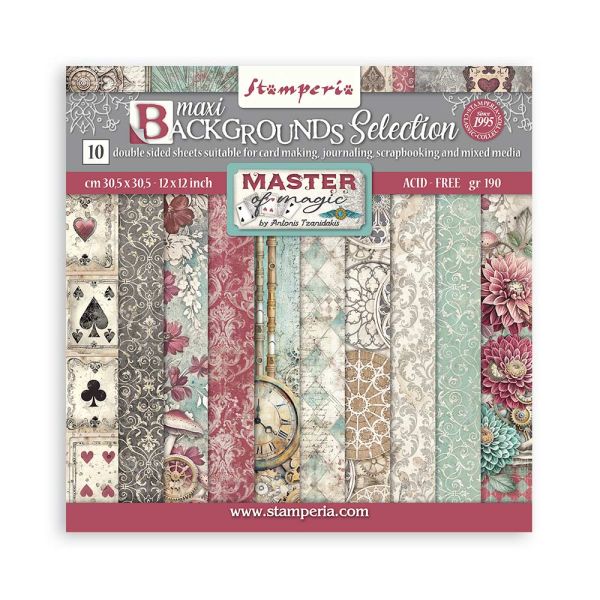 SCRAPBOOKING PAD 10 SHEETS - Background selection - Master of Magic