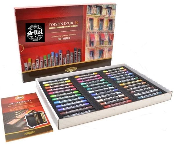 TOISON DOR ART SOFT PASTELS - ПРОФЕСИОНАЛНИ СУХИ ПАСТЕЛИ 36цв