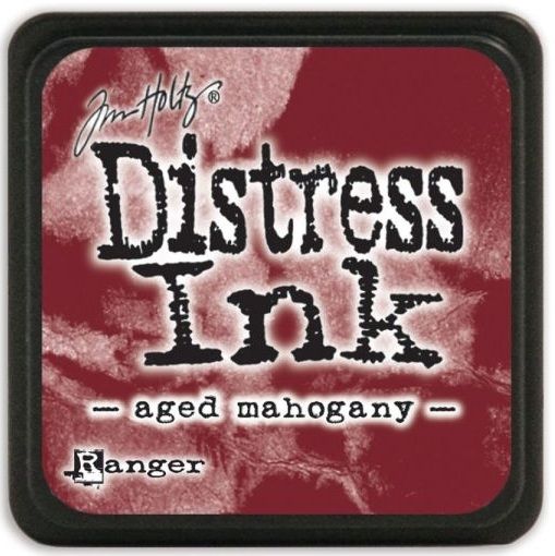MINI Distress ink pad by Tim Holtz - Тампон, "Дистрес" техника - Aged mahogany 
