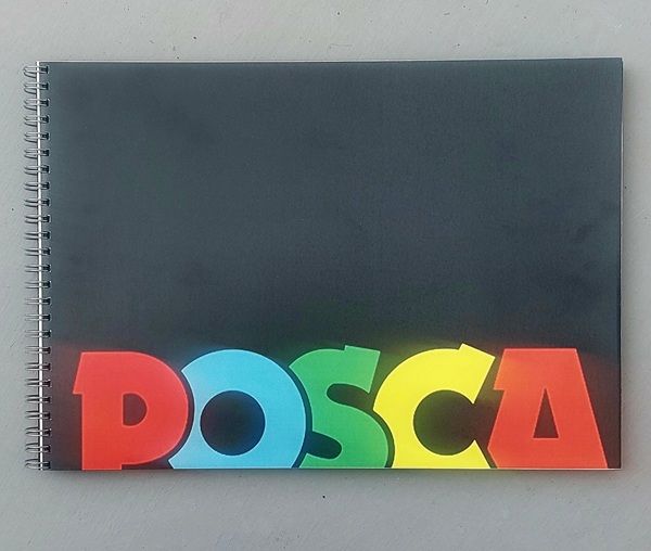 POSCA A4 BLACK PAPER PAD  -  Скицник A4 50 листа / 130г