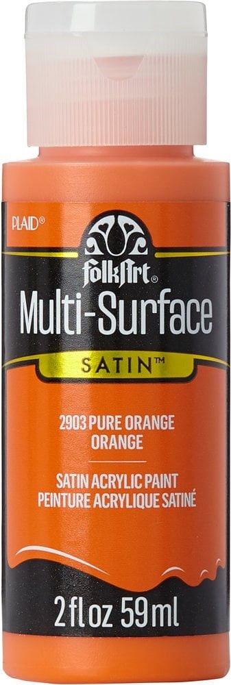 Multi-Surface Satin •  Pure Orange - Декорфин акрил за всякаква повърхност, 59мл.