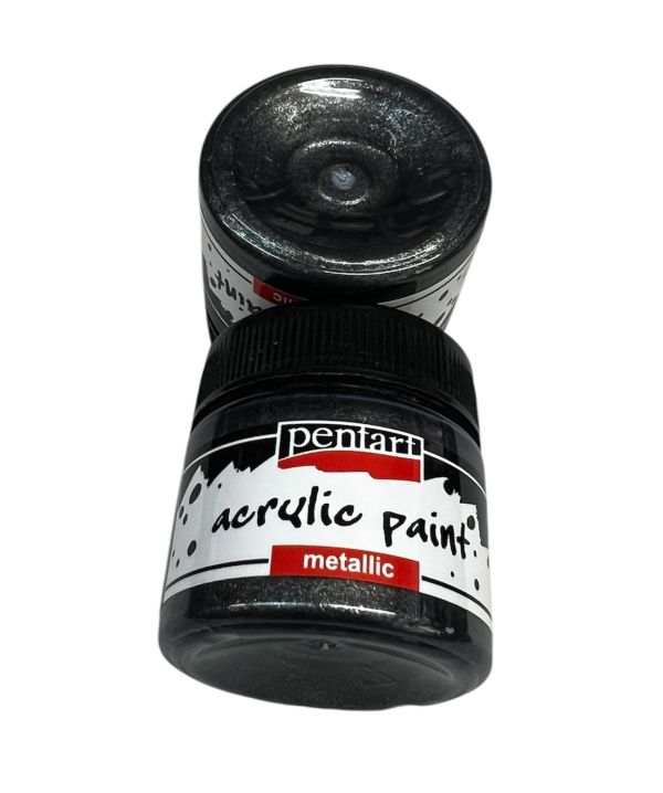 PENTART - acrylic paint - Pearl Sparkling Silver