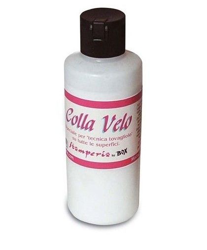 COLLA VELO, Stamperia - Декупажен лак / лепило  ЗА ЯПОНСКА ОРИЗОВА ХАРТИЯ 80 мл.