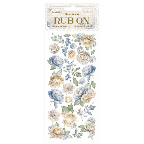 Stamperia, Rub-on - Timeless flowers -  Трансферни стикери 10,16 х 21,6 см.